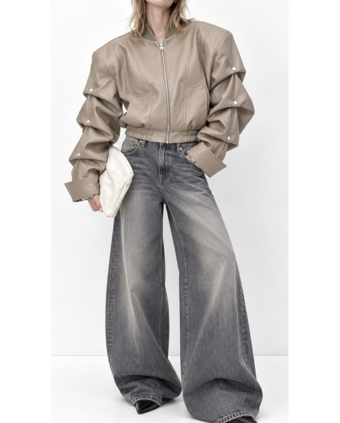Veste Frankie taupe & argent