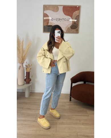 Veste Size Jean Jaune