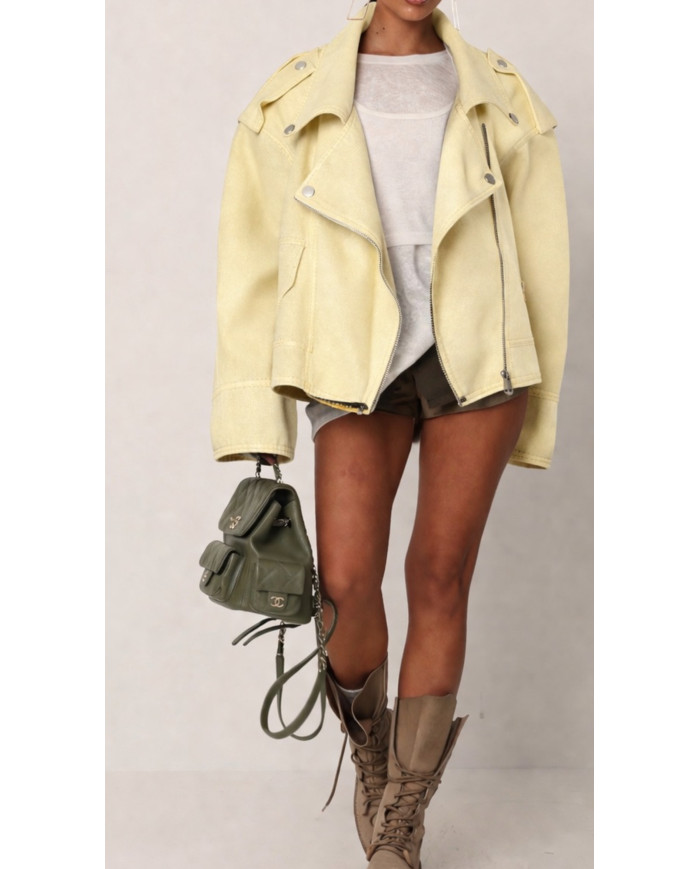 Veste Size Jean Jaune