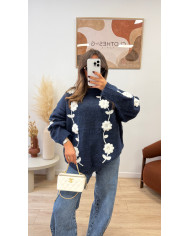 Pull Léopard beige & gris