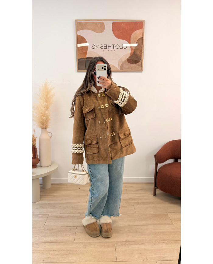 Veste Pépites Gaby Camel