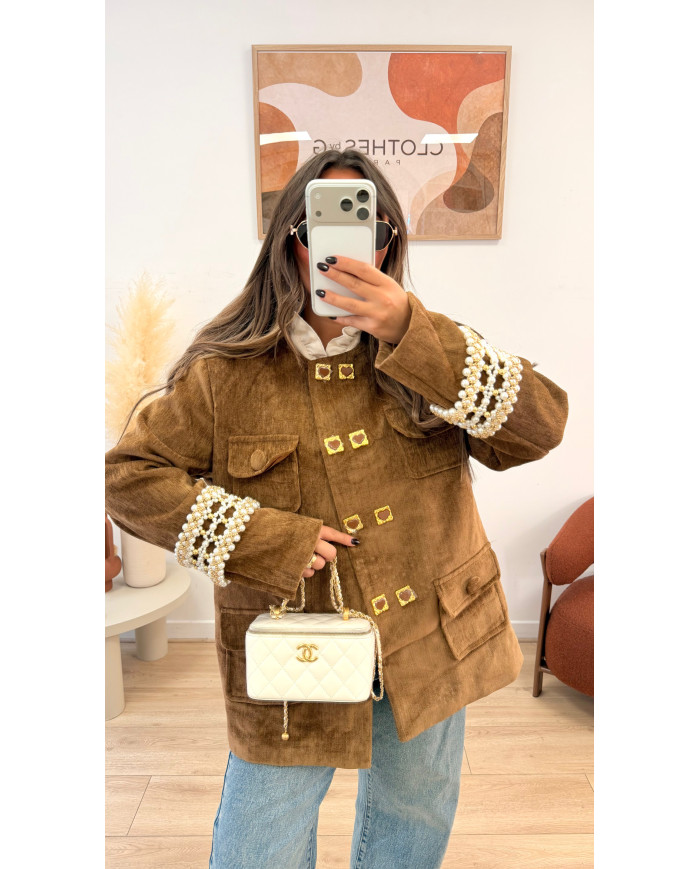 Veste Pépites Gaby Camel