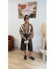 Chemise JOY Rayé Choco