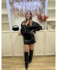 Ensemble Jupe Gala Noir léopard