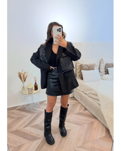 Jupe courte Simili noir