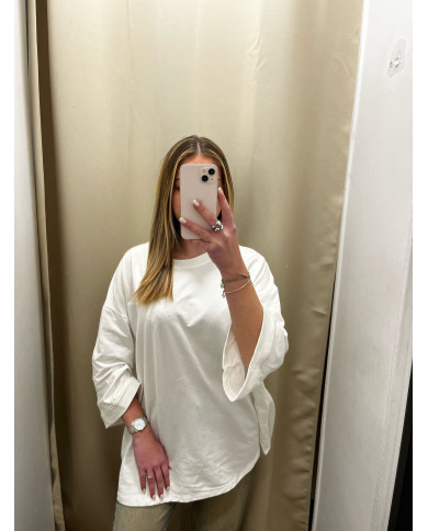 T-shirt oversize Hanna blanc