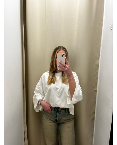 T-shirt oversize Hanna blanc